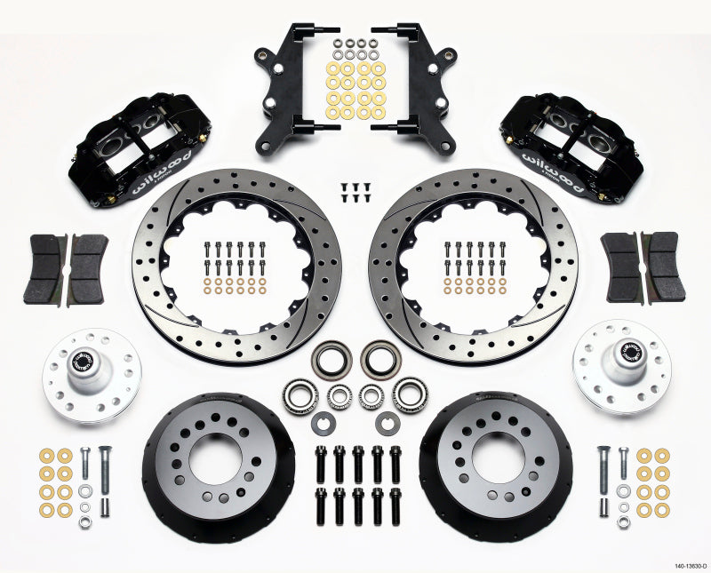 Kit de moyeu avant Wilwood Narrow Superlite 6R 12,88 pouces percé 60-68 Ford / Mercury Full Size / Galaxie
