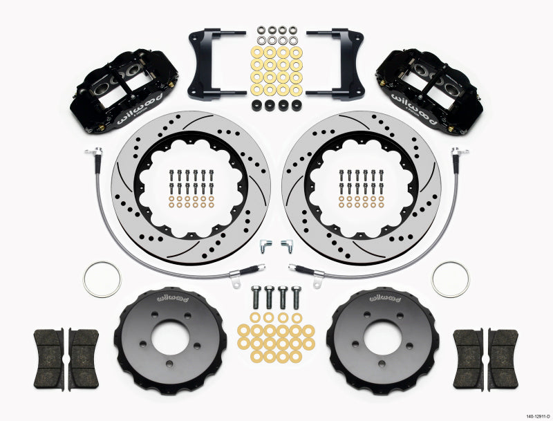 Kit de chapeau avant Wilwood Narrow Superlite 6R 14,00 pouces percé Mazda Miata 2005-Up avec lignes