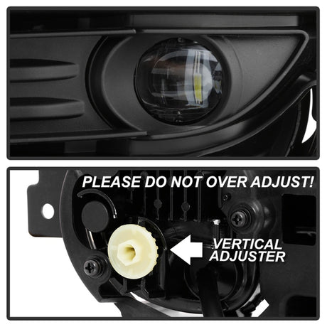 Feu antibrouillard à LED de style OEM Spyder 17-18 avec interrupteur pour Mazda CX-5 - Transparent (FL-MCX52017-LED-C)