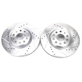 Disques de frein avant Power Stop 06-13 Evolution percés et rainurés - Paire