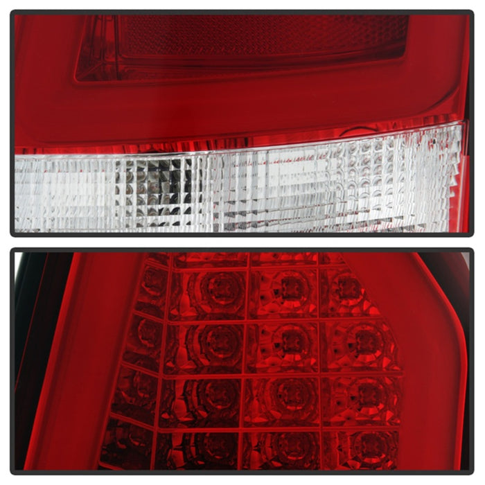 Feux arrière à LED Spyder Chrysler 300C 08-10 V2 - Rouge transparent ALT-YD-C308V2-LED-RC