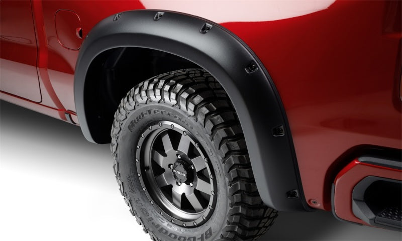 Bushwacker 07-13 Chevrolet Silverado 1500 (sauf Stepside) Élargisseurs de style forge 4 pièces - Noir