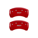 MGP 4 Caliper Covers Engraved Front & Rear MGP Red Finish Silver Char 2016 Mercedes-Benz GLE550E