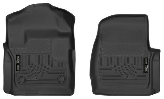 Revêtements de sol noirs Husky Liners 2017 pour cabine standard Ford F250/F350 Series X-Act Contour