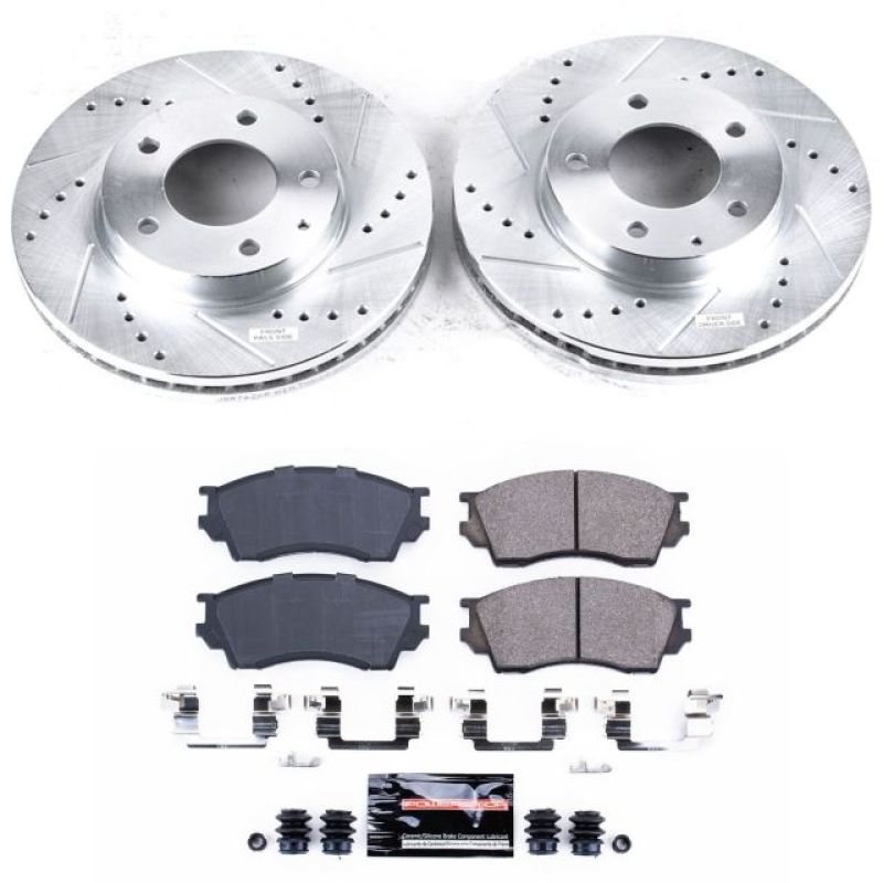 Power Stop 95-00 Mazda Millenia Front Z23 Evolution Sport Brake Kit