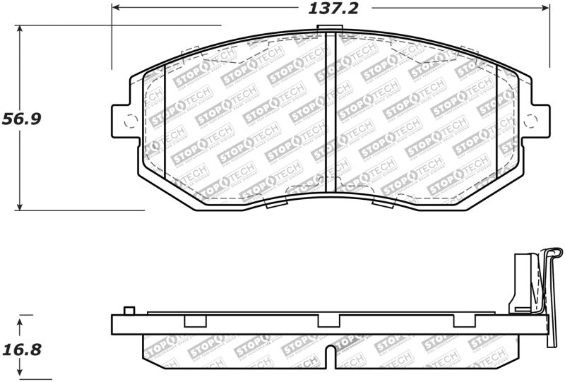 Plaquettes de frein avant StopTech Performance 13 Scion FR-S / 13 Subaru BRZ