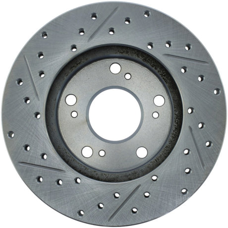 Rotor avant gauche rainuré et percé StopTech Select Sport 06-11 Honda Civic DX/EX/LX