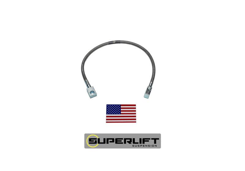 Superlift 66-77 Ford Bronco avec kit de levage 3-6 pouces (simple) Flexible de frein pare-balles