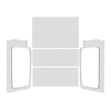 Kit complet de garniture de pavillon DEI 04-06 Jeep Wrangler LJ Unliminted - Blanc