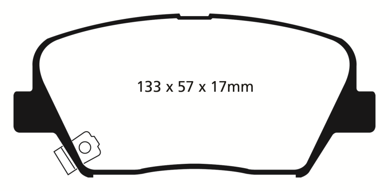 Plaquettes de frein avant EBC 12+ Hyundai Azera 3.3 Yellowstuff