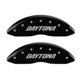 Couvre-étriers MGP 4 gravés avant et arrière Daytona finition noire argent ch