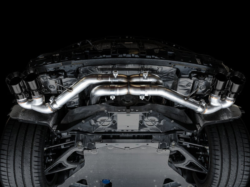 Échappement AWE Tuning 2020 Chevrolet Corvette (C8) Track Edition - Embouts noirs Quad Diamond