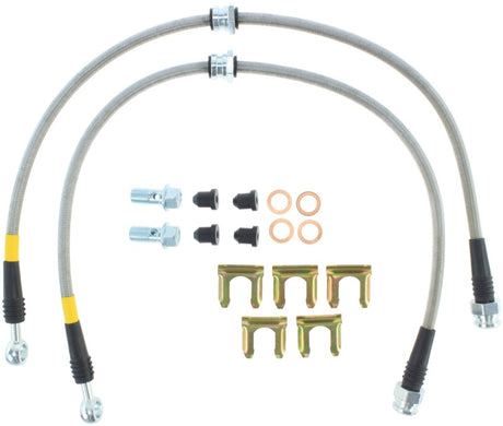 Conduites de frein avant en acier inoxydable StopTech Evo 8 et 9