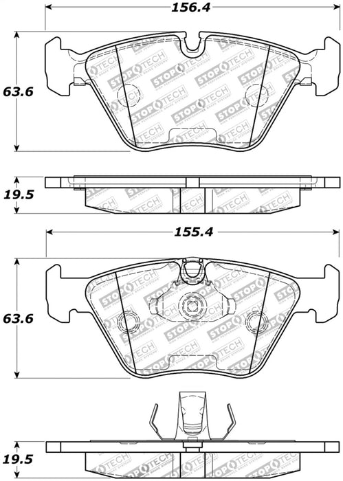 Plaquettes de frein avant StopTech Street Touring 04-09 BMW X3 (E38) / 06-09 Z4 3.0 (E86)