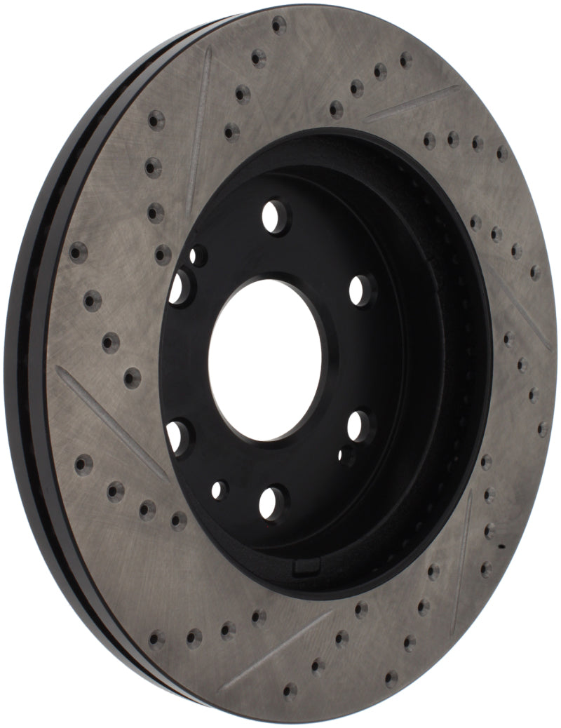 Rotor avant droit rainuré et percé StopTech 05-10 GMC Sierra 1500 (avec tambour arrière) / 07-09 GMC Yukon