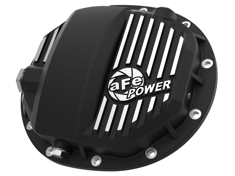 Couvercle de différentiel arrière aFe Power Pro Series AAM 9.5/9.76 noir avec ailerons Mach 14-19 GM Silverado/Sierra 1500