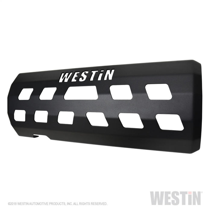 Plaque de protection du silencieux Westin 18-22 Jeep Wrangler JL (sauf 4xe) - Tex. Blk