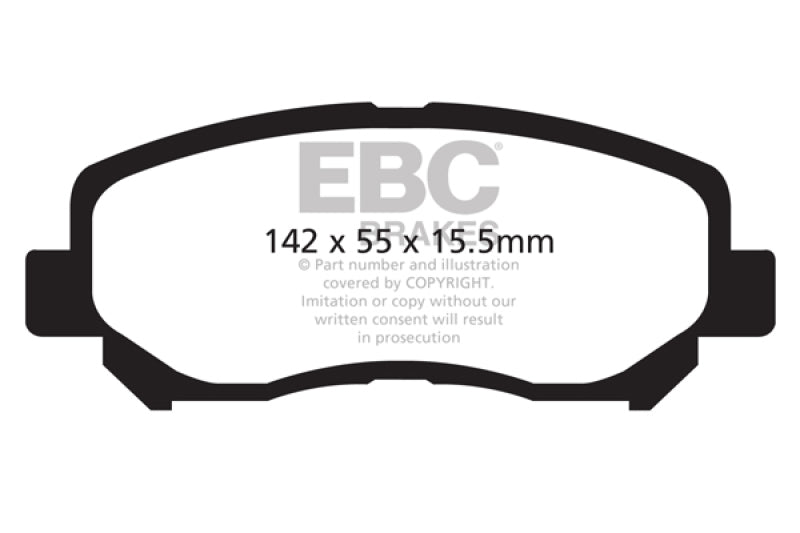 Plaquettes de frein avant Redstuff EBC 12+ Mazda CX-5 2