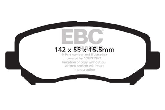 EBC 12+ Mazda CX-5 2 Yellowstuff Front Brake Pads