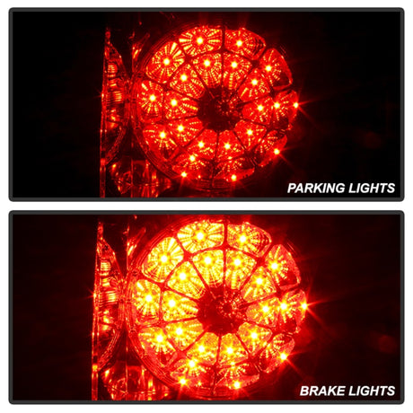 Feux arrière à LED Spyder Toyota Tundra 07-13 Rouge Fumé ALT-YD-TTU07-LED-RS