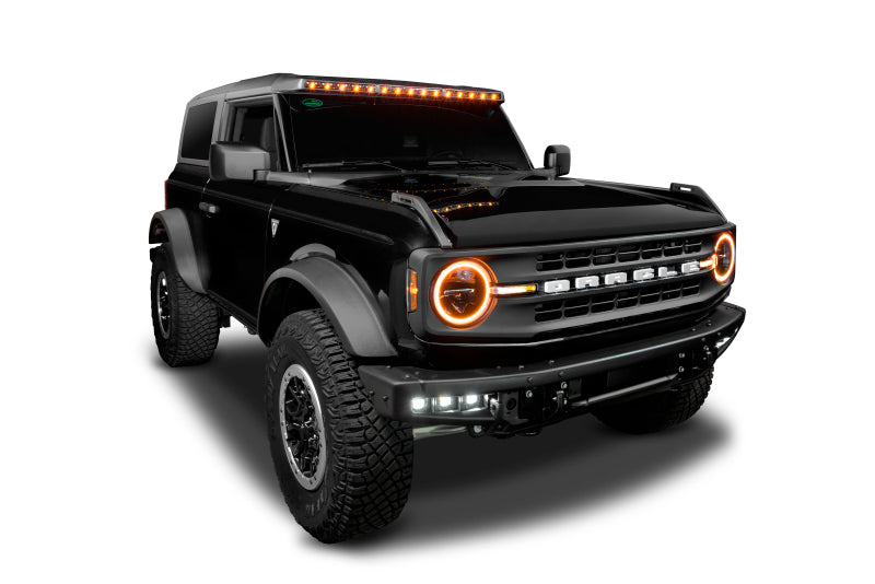 Système de barre lumineuse LED intégrée pour pare-brise et toit Oracle 2021+ Ford Bronco VOIR LA GARANTIE