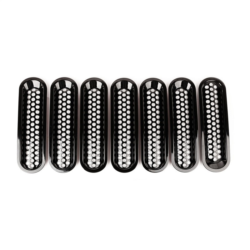 Inserts de calandre robustes perforés pour Jeep Wrangler 07-18
