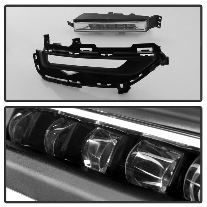 Feux antibrouillard à LED OEM Spyder Honda Accord Coupé 2016-2017 avec interrupteur - Transparent FL-HA2016-2D-LED-C