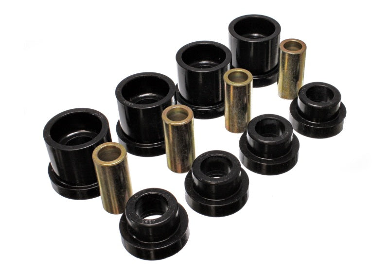 Ensemble d'inserts de sous-châssis arrière noir Energy Suspension 95-98 Nissan 240SX (S14) (doit réutiliser toutes les pièces métalliques)