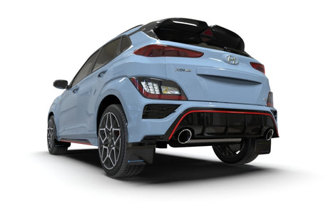Garde-boue Rally Armor 2022 Hyundai Kona N Black UR avec logo blanc