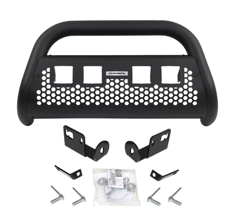 Kit complet de 4 feux Go Rhino 07-13 Chevy Avalanche RC2 LR avec protection avant + supports