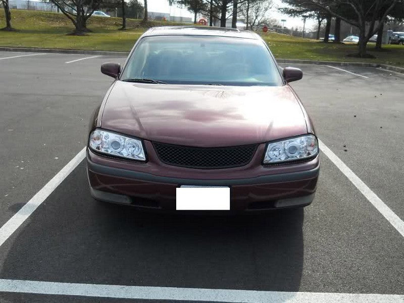 Phares de projecteur Spyder Pontiac GTO 04-06 LED Halo LED Chrome Haut H1 Bas H1 PRO-YD-PGTO04-HL-C