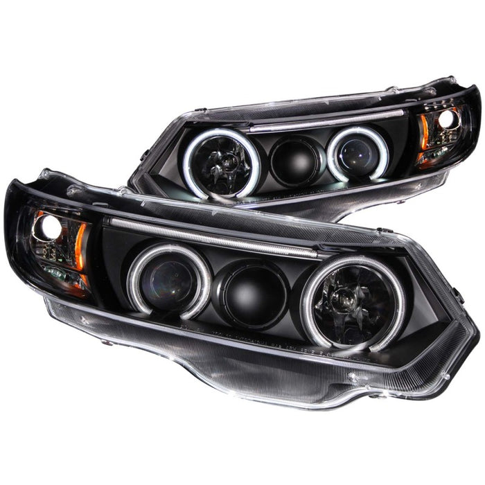 Phares de projecteur ANZO 2006-2011 Honda Civic avec halo noir (CCFL)