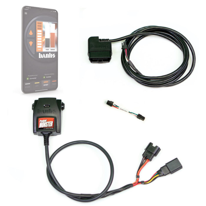 Kit Monster Power Pedal de Banks (autonome) - Molex MX64 - 6 voies - À utiliser avec un téléphone