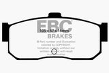 Plaquettes de frein arrière EBC 91-97 Infiniti G20 2.0 Yellowstuff