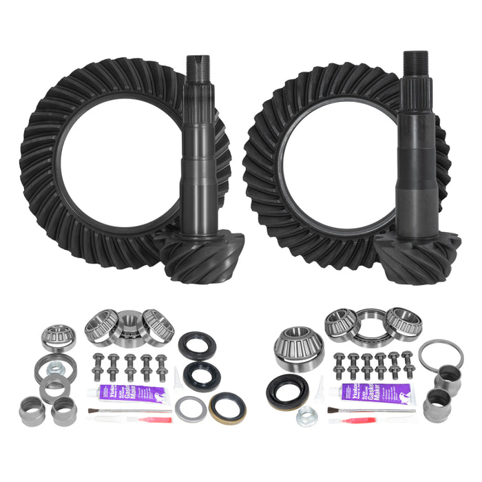 Kit de couronne et pignon Yukon avant et arrière pour différentiel Toyota 8.2/8IFS (avec blocage d'usine) rapport 4,88