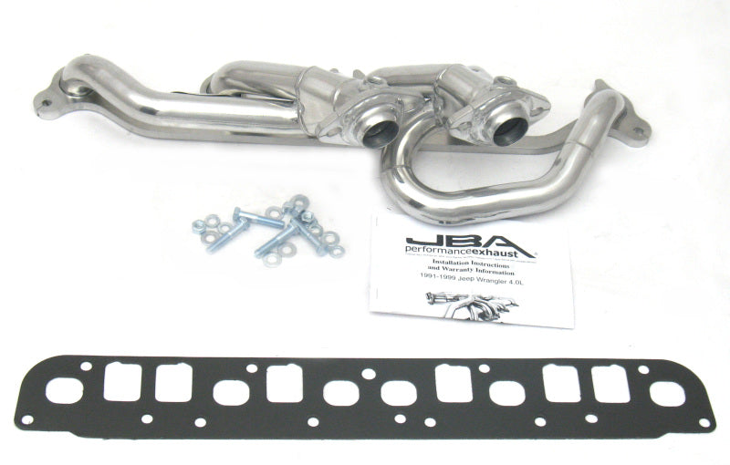 Collecteur d'échappement primaire JBA 00-06 Jeep 4.0L 1-1/2 po Silver Ctd Cat4Ward