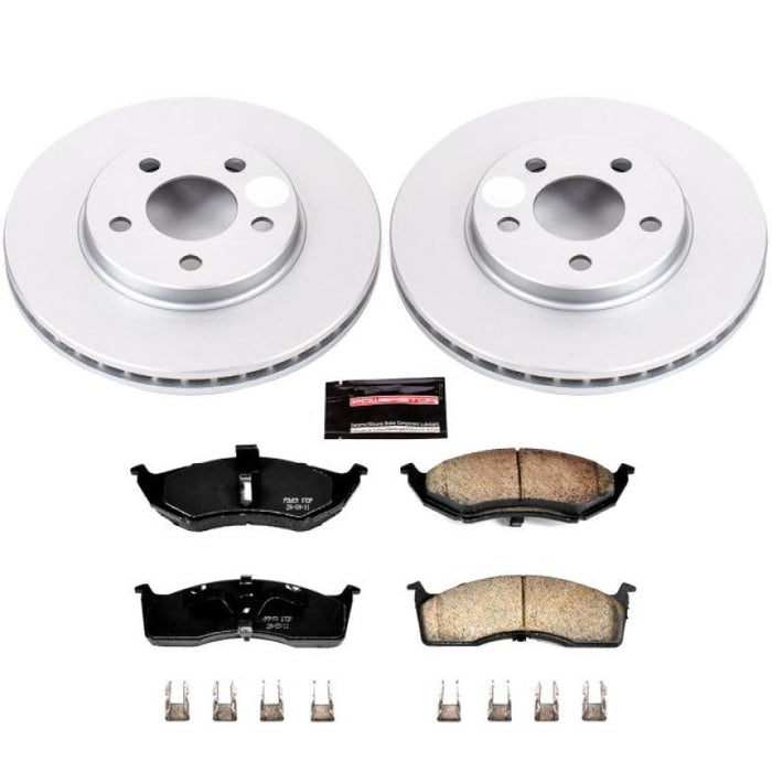 Kit de freins Power Stop 00-05 Dodge Neon avant Z17 Evolution Geomet avec revêtement