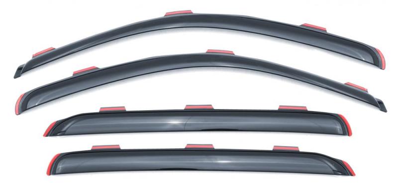 Déflecteurs de fenêtre Lund 07-17 Toyota Tundra Double Cab Ventvisor Elite - Fumé (4 pièces)