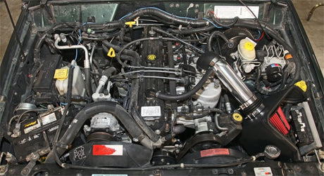 Kit d'admission d'air pour Jeep Cherokee L6-4.0LF/I Spectre 91-01 - Poli avec filtre rouge