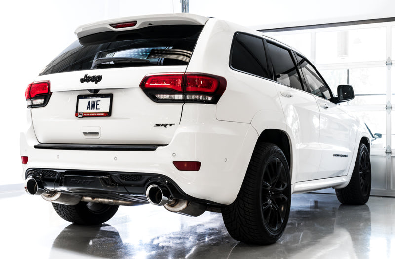 Échappement AWE Tuning 2020 Jeep Grand Cherokee SRT Touring Edition - Embouts noirs diamantés