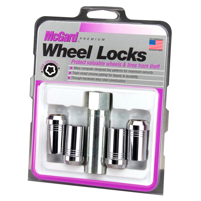 McGard Wheel Lock Nut Set - 4pk. (Tuner / Cone Seat) 1/2-20 / 13/16 Hex / 1.60in. Length - Chrome