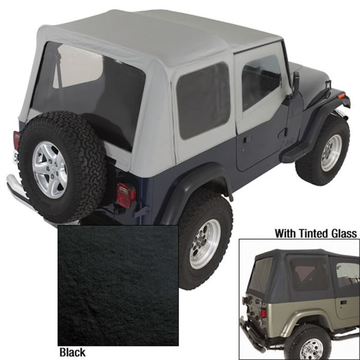 Vitres teintées noires Rugged Ridge XHD S-Top 88-95 Jeep Wrangler YJ