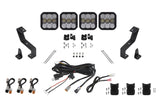 Kit de barre lumineuse CrossLink pour calandre SS5 de Diode Dynamics pour Ram 2019 à aujourd'hui - Combo Pro White