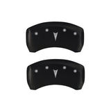 MGP 4 Caliper Covers Engraved Front Pontiac Engraved Rear Arrow Red finish silver ch
