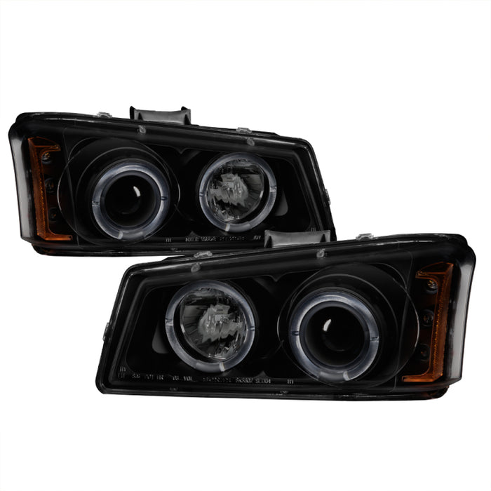 Phares de projecteur Spyder Chevy Silverado 1500/2500/3500 03-06 PRO-YD-CS03-AM-BSM