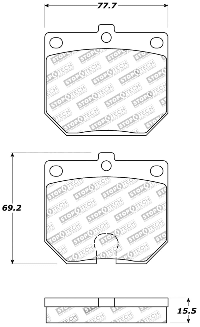 Plaquettes de frein StopTech Performance