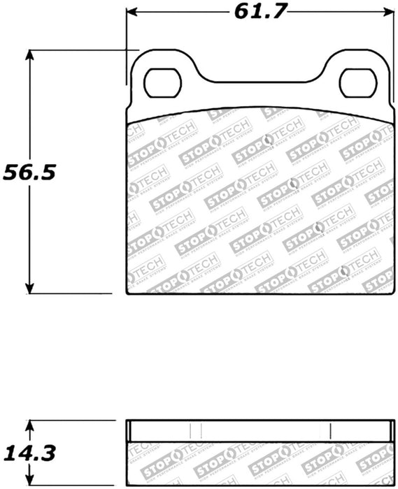 Plaquettes de frein arrière StopTech Performance pour Volvo C70/98-00 V70 98-04