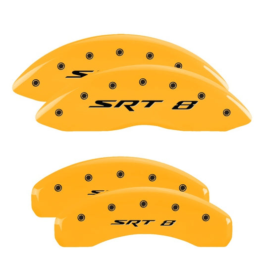 MGP 4 Caliper Covers Engraved Front & Rear MGP Yellow Finish Black Char 2007 Suzuki Grand Vitara