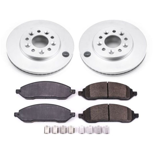 Power Stop 04-07 Ford Freestar Front Z17 Evolution Geomet Coated Brake Kit