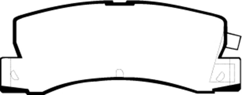 Plaquettes de frein arrière EBC 90-91 Lexus ES250 2.5 Yellowstuff
